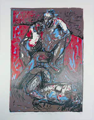 Anita de Baaij - Zeefrdruk en monotype, Lot van 7 zeefdrukken en 4 monotypes kaufen? Bieten Sie von 150!
