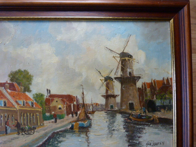 Adri Verveen - ( 1912 - 1988 ) - Dorp aan vaart met molens kopen? Bied vanaf 1!