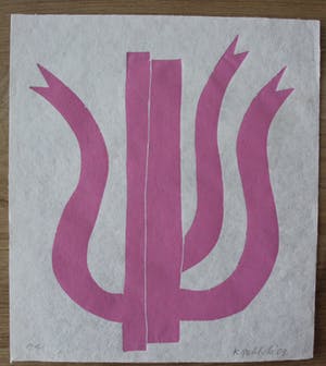 Klaas Gubbels - houtdruk 'Rose Driekan' - 2009 - oplage E/A. kopen? Bied vanaf 275!