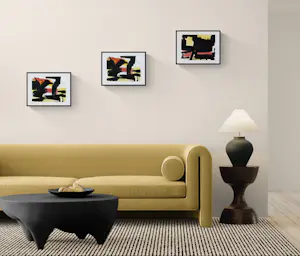 Jean-Jacques Marie - Lot de 3 créations abstraites à l'encre et acrylique kopen? Bied vanaf 160!