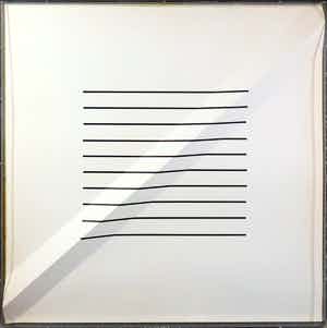 Yvonne Kracht - Gevouwen Litho, Voor Bram - Ingelijst verkocht voor € 50!