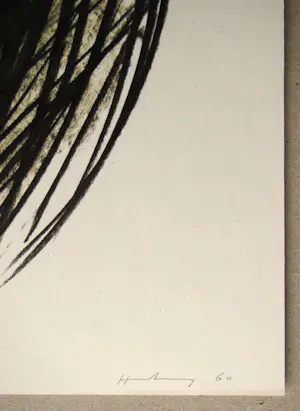 Hans Hartung - Pastel P. 1960 - 166 - Offsetlithografie gesigneerd en gedateerd - 1961 kopen? Bied vanaf 100!