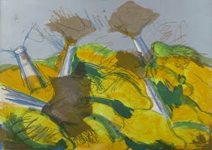 Ger Lataster - Litho, Kleurcompositie - Ingelijst kopen? Bied vanaf 70!