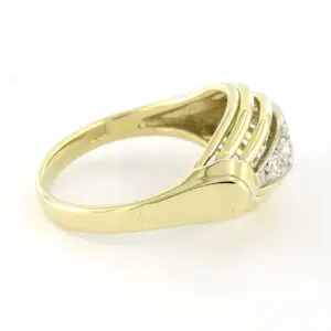 14k gouden ring met single cut geslepen diamant tot. 0.15ct – F/G - VS/SI kopen? Bied vanaf 425!