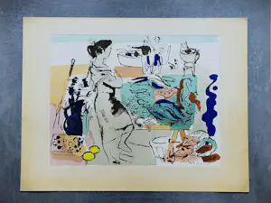 Max Hegetschweiler - Große Farblithografie - entwurf Für Ein plakat - Mittelmeer - signiert kopen? Bied vanaf 34!