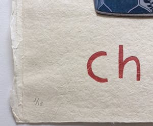 Klaas Gubbels - houtdruk met collage - Chinoise - oplage 18. kopen? Bied vanaf 350!