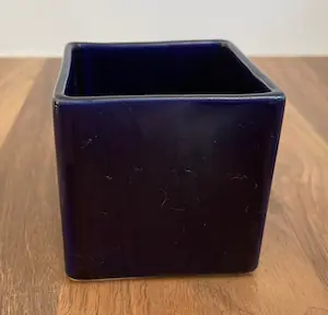 Afina Rijnsburg - Vintage Sixties Blokvaasje + Cactuspotje kopen? Bied vanaf 1!