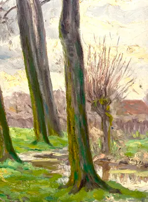 Francois Veroustraete - Bomen langs de waterkant kaufen? Bieten Sie von 75!
