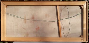 Tino Lintelo - Abstracte compositie, olieverf op doek (ingelijst, groot!) kopen? Bied vanaf 375!