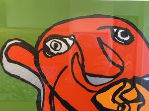 Karel Appel - Green Kiss - hand gesigneerd - Nr 84 van 100 kopen? Bied vanaf 1100!