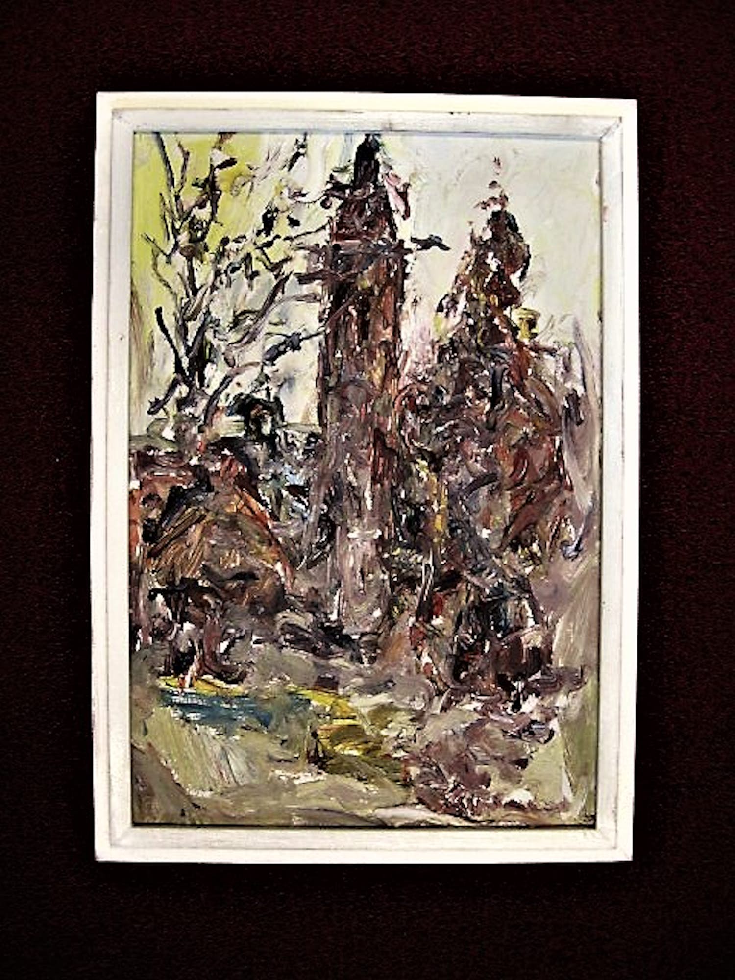 Jan Makkes - Karakteristiek pasteus olieverf "Herfst te Bloemendaal" gesigneerd verkocht voor € 56!