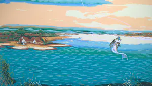 Drago Takac - visser - gesigneerde zeefdruk kopen? Bied vanaf 49!