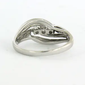 14k witgouden ring bezet met briljant en single cut geslepen diamant tot. 0.35ct kaufen? Bieten Sie von 625!