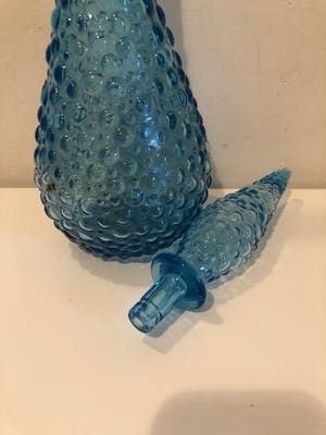 Empoli Glas - Blue Bubble Empoli Genie karaf kopen? Bied vanaf 20!