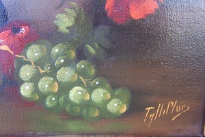 Tilly Moes - Stilleven met klaprozen en fruit. kopen? Bied vanaf 70!