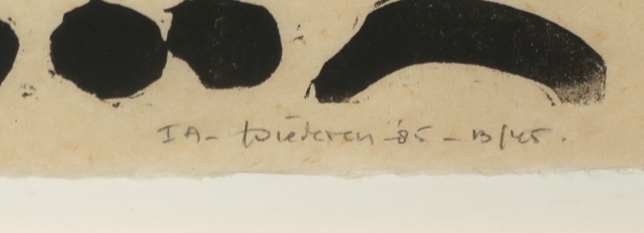 Jef Diederen - Lino op Japans papier, Krekels - Ingelijst kopen? Bied vanaf 70!