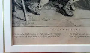 Cornelis Dusart - 2x ets : De vermaarde Schoenmaaker - Heelmeester kopen? Bied vanaf 50!