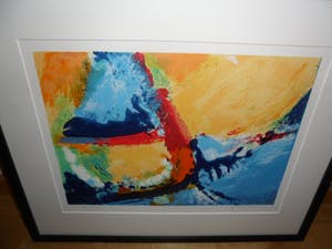 Niet of onleesbaar gesigneerd - Zeefdruk, Abstract werk. kopen? Bied vanaf 1!