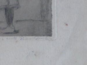 Gerard Sluijter - Meisje op klompen - Droge Naald ets kopen? Bied vanaf 35!