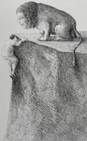 AcheterRoland Topor - gesigneerde litho? Enchérissez de 149!