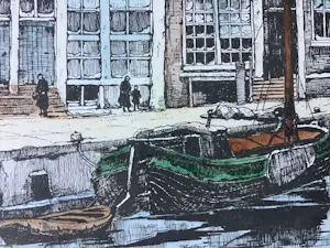 Jos van Dijk - Amsterdam. Kloveniersburgwal. kopen? Bied vanaf 35!