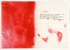 Eli Content - Acrylaat op transparant papier, Zonder titel verkocht voor € 1!