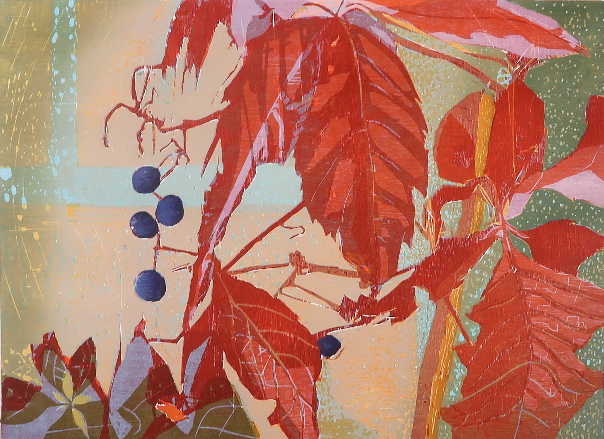 Vincent van Ojen - Houtsnede, Zonder titel verkocht voor € 40!