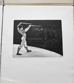 Dick Stolwijk - Espana Seven etchings - unieke uitgave kopen? Bied vanaf 25!