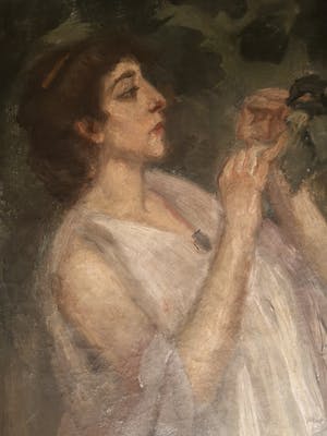 Pieter Cornelis de Moor - Vrouw in tuin kopen? Bied vanaf 525!