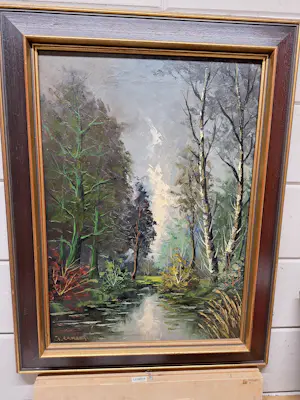 Gerardus Johannes Ernens - Boslandschap kopen? Bied vanaf 75!