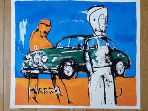 Herman Brood - MARK 2 / KLEURZEEFDRUK / 80x93cm / SIG kopen? Bied vanaf 260!