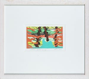 Arhan Gunermengi - Gemengde techniek op papier, Abstracte compositie kopen? Bied vanaf 35!