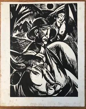 Jan Frans Cantre - Mooie originele houtsnede - gesigneerd - 1932 kopen? Bied vanaf 45!