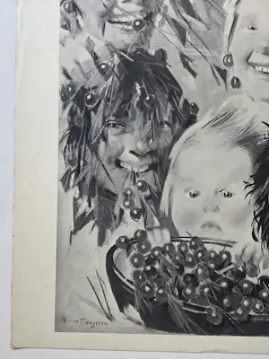Han van Meegeren - Kersen eten. Kinderen. kopen? Bied vanaf 20!