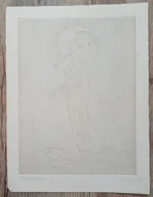 Dietz Edzard - Ets: figuur - 1920 kopen? Bied vanaf 49!