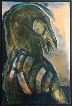 Frits van Eeden - Schilderij van paard verkocht voor € 300!