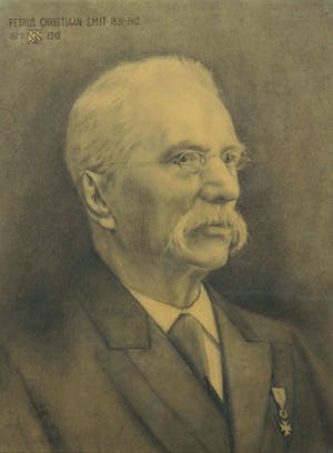 Niet of onleesbaar gesigneerd - Potlood, Portret van Petrus Christiaan Smit kopen? Bied vanaf 10!