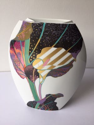 Jan van der Vaart - Grote Taurusvaas h 28 cm decoratie Brigitte Doege Porselein Rosenthal kopen? Bied vanaf 95!