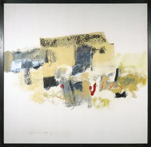 Rene van der Hoofd - Gemengde techniek op hardboard, Zonder titel - Ingelijst (Zeer groot) kopen? Bied vanaf 1!