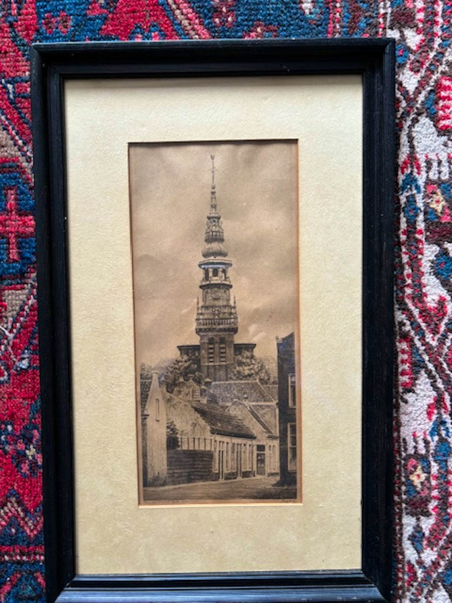 Dirk Harting - Zicht op de toren van de Nieuwe Kerk, Haarlem kopen? Bied vanaf 40!