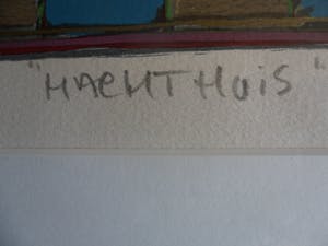 Eric Toebosch - Zeefdruk, Titel, " Nacht huis ". kopen? Bied vanaf 40!