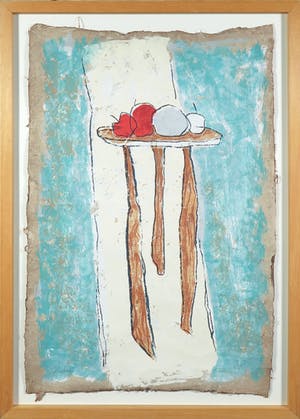 Carla Raadsveld - Zeefdruk op geschept papier, Stilleven I - Ingelijst kopen? Bied vanaf 1!