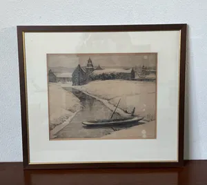 Willem Witjens - Boerenhoeve met bootje in winter kopen? Bied vanaf 1!