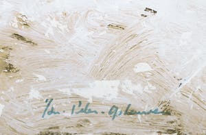 Jan Peter van Opheusden - Gemengde techniek met bladgoud op papier, Sauna - Ingelijst (Groot) kopen? Bied vanaf 350!