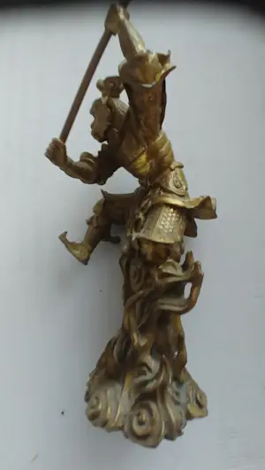 Niet of onleesbaar gesigneerd - Chinees volkskunst beeld (brons) van de legendarische figuur aap kopen? Bied vanaf 1!