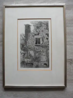 Gerard van Rooy - Ets, Onbewoonbaar, 1975, l.o. gesig. met de hand kaufen? Bieten Sie von 40!