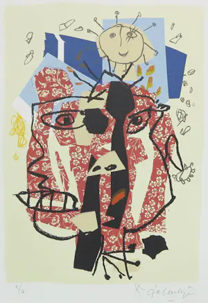 Kees Salentijn - Lot van twee zeefdrukken kopen? Bied vanaf 1!