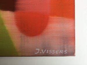 Jack Vissers - In Licht Gevormd (rood) - olieverf op doek kopen? Bied vanaf 60!