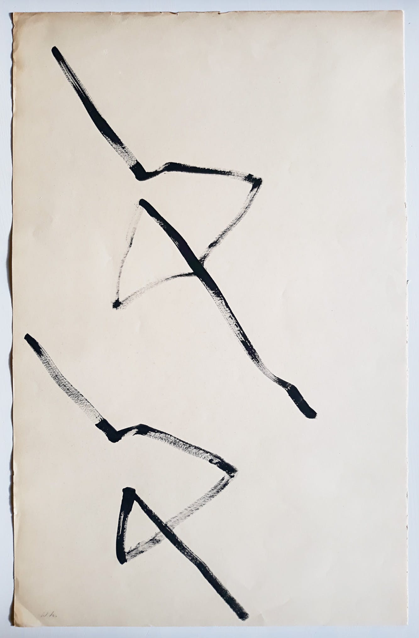 Willem Hussem - Pijlen, gemonogrammeerde tekening kopen? Bied vanaf 325!