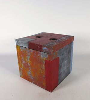 Niet of onleesbaar gesigneerd - Hout, Beschilderde doos kopen? Bied vanaf 10!